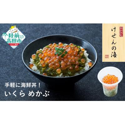 ふるさと納税 陸前高田市 [お手軽海鮮丼]いくらめかぶ 70g×1個 けせんの海 一膳 冷凍 海鮮 おかず