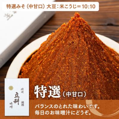 ふるさと納税 立科町 詰め合わせセット 2-A (特選みそ500g×2箱、イマイ醤油きなり360ml×2本)の画像