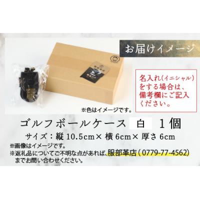 ふるさと納税 大野市 【5色から選べる】ボールが取出しやすい ゴルフボールケース 白_3