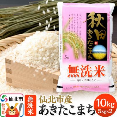 ふるさと納税 仙北市 [無洗米10kg] あきたこまち 10kg 秋田の米どころ 仙北市産|02_hnk-031001
