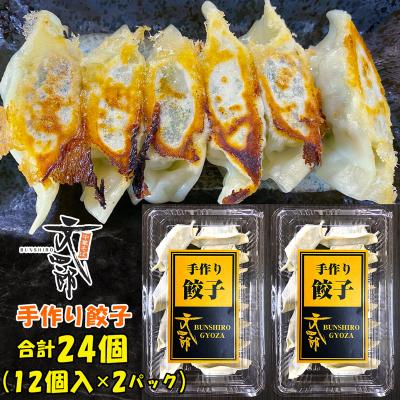 ふるさと納税 つがる市 中華そば文四郎 手作り餃子 2パックセット [0738]