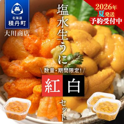 ふるさと納税 積丹町 [2026年夏発送分]先行受付開始 バフンウニ100g×1・ムラサキウニ100g×2