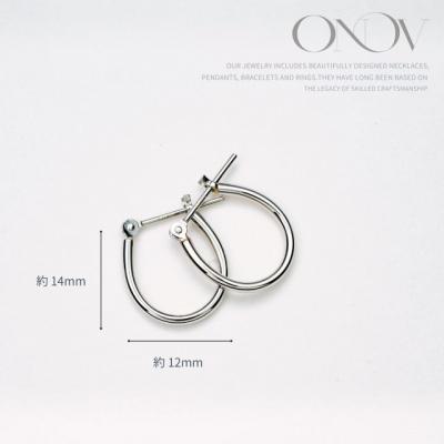 ふるさと納税 甲府市 【甲府ジュエリー】Pt900 プラチナ フープピアス