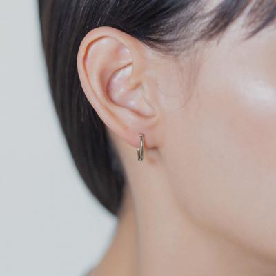 ふるさと納税 甲府市 【甲府ジュエリー】Pt900 プラチナ フープピアス