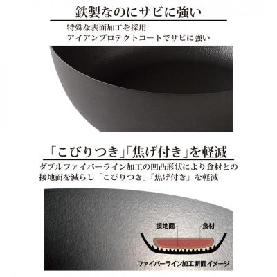 ふるさと納税 三条市 eN グローコートフライパン 28cm 深型 IH 軽量 高
