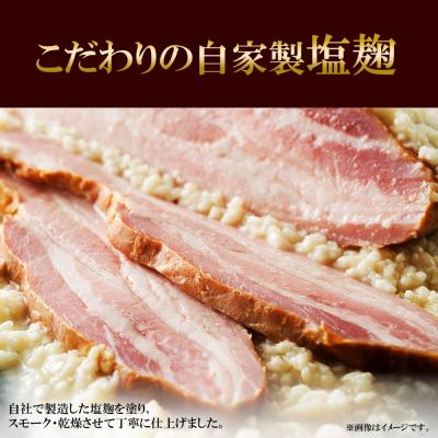 ふるさと納税 札幌市 お百姓さんの塩ベイコン 300g× 2個 ベイコン 豚 豚薔薇肉 豚肉 立ちはだかる_hs087-021