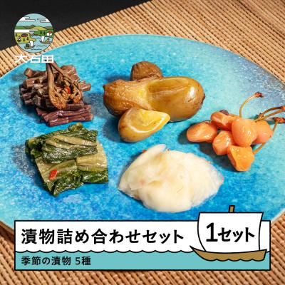ふるさと納税 大石田町 漬物 季節の漬け物 詰め合わせ 3,000円分(5種)