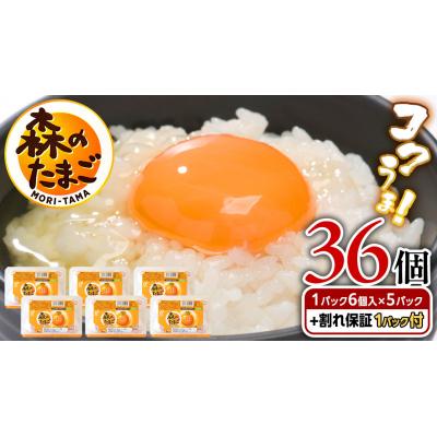ふるさと納税 八千代町 森のたまご 白 6個入×5パック(割れ補償 1パック サービス付)卵 [DA001ya]