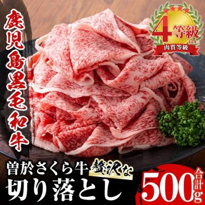 ふるさと納税 曽於市 曽於さくら牛・贅沢な切落し(500g)