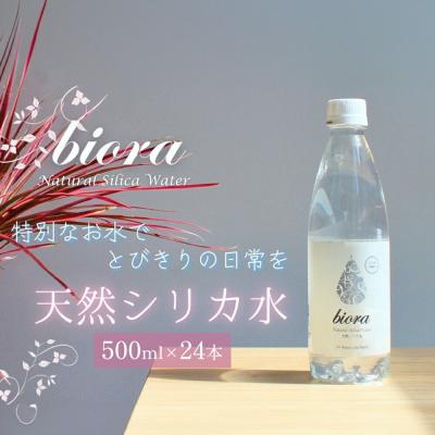 ふるさと納税 玖珠町 biora天然シリカ水 500ml×24本