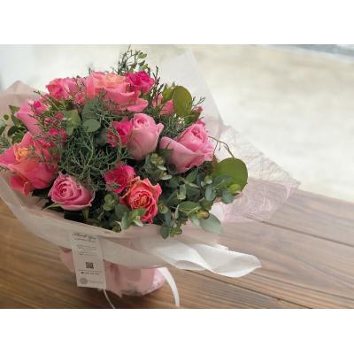 ふるさと納税 玖珠町 バラ のPompon ブーケの画像