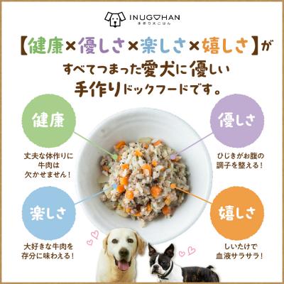 ふるさと納税 妙高市 ワンちゃん用 牛肉のおじや 100g×3袋入の画像