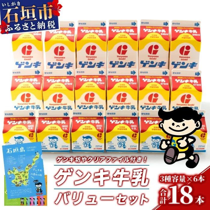 ふるさと納税 石垣市 [ふるさと納税限定]ゲンキ牛乳バリューセット[八重山ゲンキ乳業] GN-3