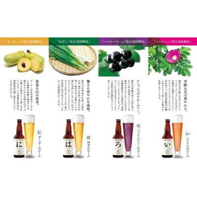 ふるさと納税 能代市 《定期便6ヵ月》「能代いろは」クラフトビール 4本セット[No.53351768]の画像