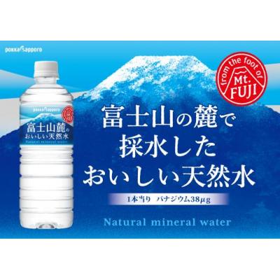 ふるさと納税 小山町 【定期便3か月コース】富士山麓のおいしい天然水590ml×24本入【北海道・沖縄・離島 配送】の画像