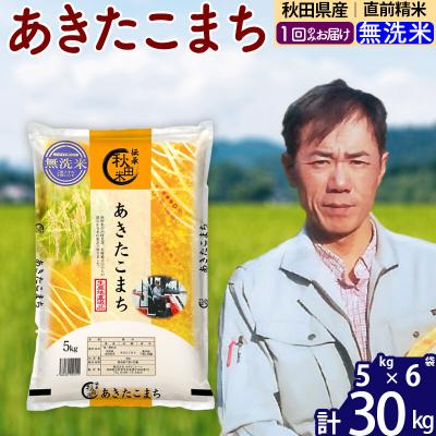 ふるさと納税 北秋田市 令和7年産 秋田県産あきたこまち30kg[無洗米]|msrf-32301
