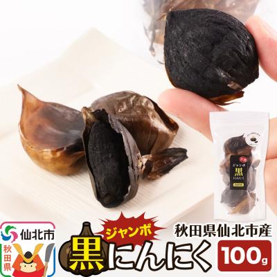 ふるさと納税 仙北市 秋田県仙北市産 ジャンボ黒にんにく 100g[ゆうパケット]|02_bkf-010101