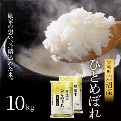 ふるさと納税 岩沼市 令和7年産 ひとめぼれ 10kg 無洗米 米 コメ 宮城