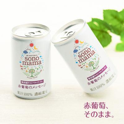 ふるさと納税 羽後町 赤葡萄ジュース「sonomama」(160g×20本)×3箱[No.5325-0351]の画像