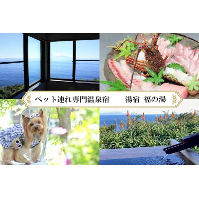 ふるさと納税 東伊豆町 愛犬と泊まる源泉かけ流し 湯宿福の湯 平日限定1泊2食付き1室2名様1291/ペット 泊まれる 伊豆