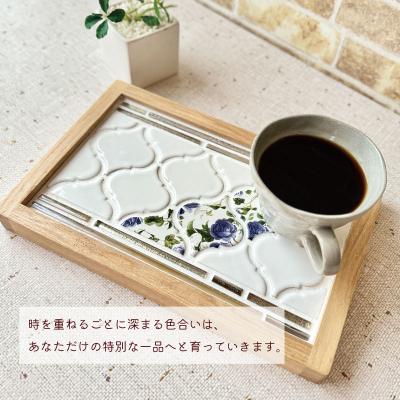 ふるさと納税 下関市 タイルトレー ブルー LT001_2