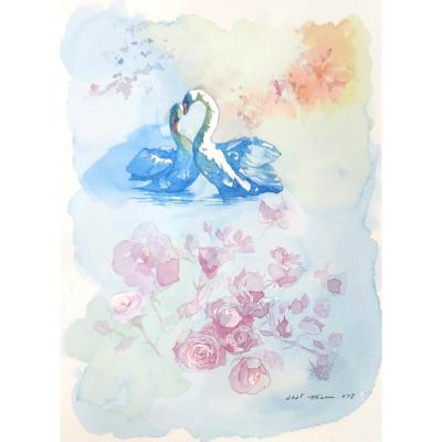 ふるさと納税 横浜市 水彩画作品 No,478の画像