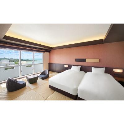 ふるさと納税 読谷村 除外日無&lt;グランドメルキュール沖縄残波岬リゾート&gt;(琉球和室・オーシャンビュー)夕朝食付きペア宿泊券