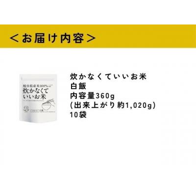 ふるさと納税 岐阜県 炊かなくていいお米 10袋セット GPF-11
