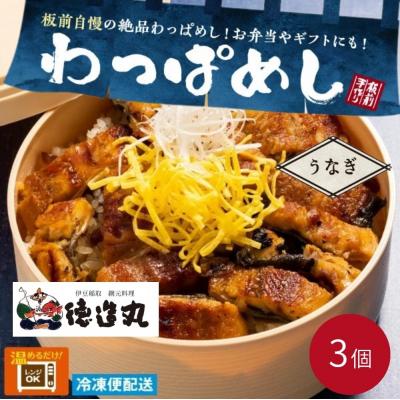 ふるさと納税 東伊豆町 (冷凍)徳造丸 うなぎわっぱめし弁当 3個セット静岡県産うなぎ 海鮮ご飯 1374