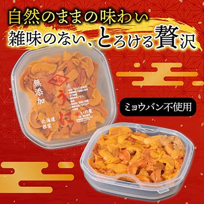 ふるさと納税 根室市 バフンウニ(赤系)海水P95〜105g×2P B-74002