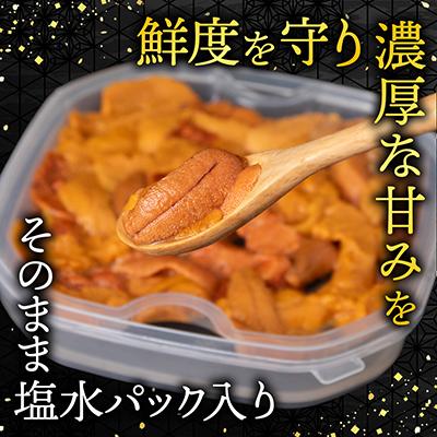 ふるさと納税 根室市 バフンウニ(赤系)海水P95〜105g×2P B-74002