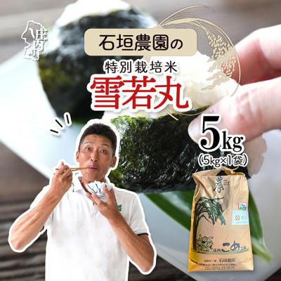 ふるさと納税 庄内町 石垣農園の特別栽培米 雪若丸 5kg 令和7年産 2025年産 ブランド米
