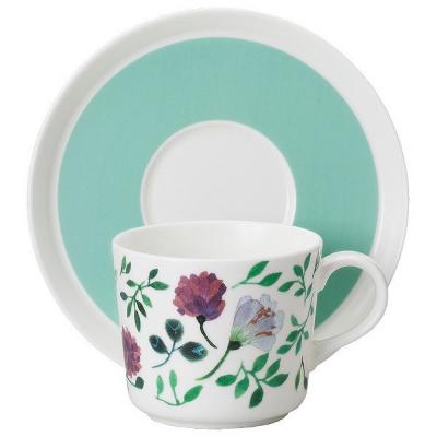 ふるさと納税 名古屋市 ナルミ アンナエミリア 兼用カップ&amp;ソーサー(グランドマザーズブーケ) 220cc