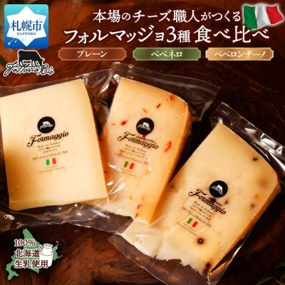 ふるさと納税 札幌市 フォルマッジョ3種食べ比べ_hs324-018