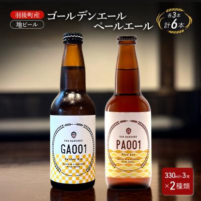 ふるさと納税 羽後町 羽後町産 地ビール ゴールデンエール・ペールエール 各3本
