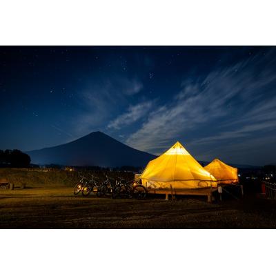 ふるさと納税 富士宮市 プライベートグランピング MT. FUJI SATOYAMA VACATION 1泊宿泊チケット