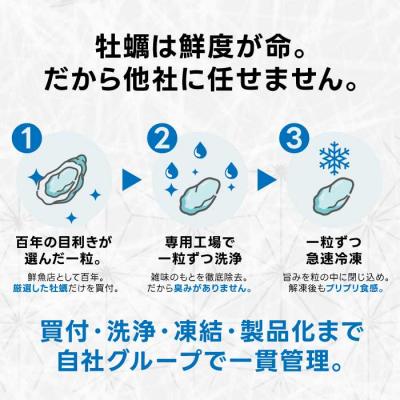 ふるさと納税 三原市 広島県産かき使用!広島産かき L 加熱用 1kg(1袋) [022-006]_3