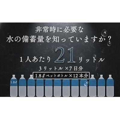 ふるさと納税 室戸市 【ラベルレス】災害・非常時保存用「10年保存水」 (10年保存可能)400ml×240本セットの画像