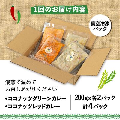 ふるさと納税 糸島市 【全3回定期便】糸島グルメグランプリ受賞!タイカレー2種セット [AIQ003]の画像