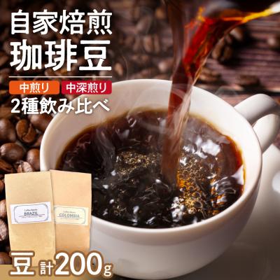 ふるさと納税 札幌市 コーヒー2種飲み比べセット(豆)200g_hs446-003