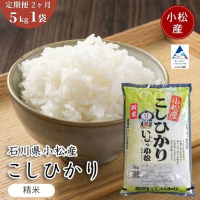 ふるさと納税 小松市 [先行予約][定期便] 令和8年産 小松市産 こしひかり 精米 5kg×2ヶ月(毎月)