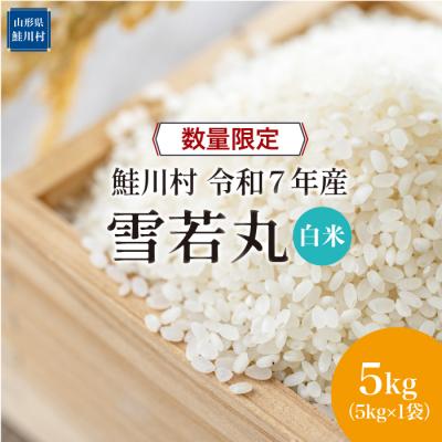ふるさと納税 鮭川村 ★数量限定★令和7年産 雪若丸[白米]5kg(5kg×1袋)[配送時期指定可]鮭川村
