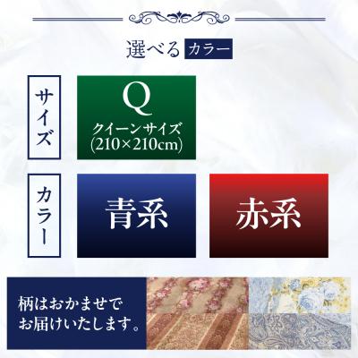 ふるさと納税 糸島市 【訳あり】羽毛 布団 本掛け 柄おまかせ フランス産 ダウン93%【クイーン】[AYM039]の画像