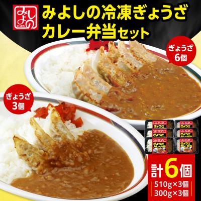 ふるさと納税 札幌市 みよしの冷凍ぎょうざカレー弁当セット_hs077-008