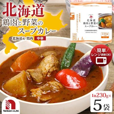 ふるさと納税 札幌市 北海道鶏肉と野菜のスープカレー 5食_hs326-009