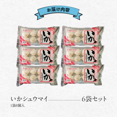 ふるさと納税 函館市 いかシュウマイ 8個入×6袋仕かける_固定ディスク151-006