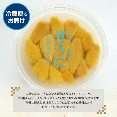 ふるさと納税 山田町 三陸山田 極上 甘うに【先行予約】 150g×5パック 令和8年5月中旬以降発送の画像