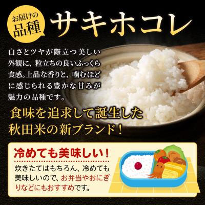 ふるさと納税 大仙市 米《2ヶ月》サキホコレ【白米】令和7年産 10kg|22_ssn-051002hの画像