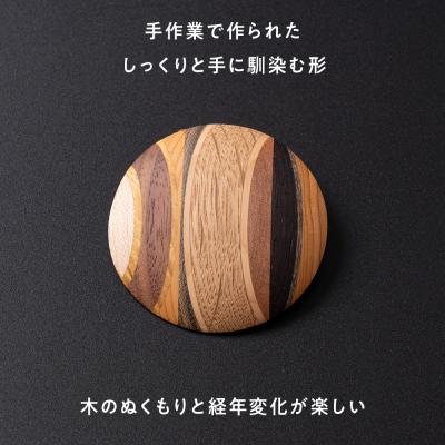ふるさと納税 千歳市 木製ブローチ_1
