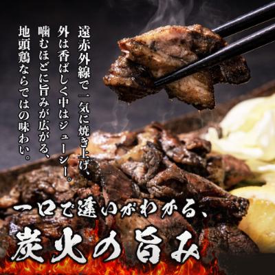 ふるさと納税 諸塚村 宮崎県が誇る「みやざき地頭鶏」の絶品炭火焼! 120g×7P